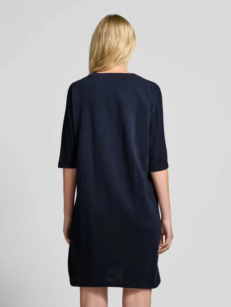 Zadig & Voltaire T-shirtjurk met statementprint, model 'PORTMAN' marineblauw, foto 3