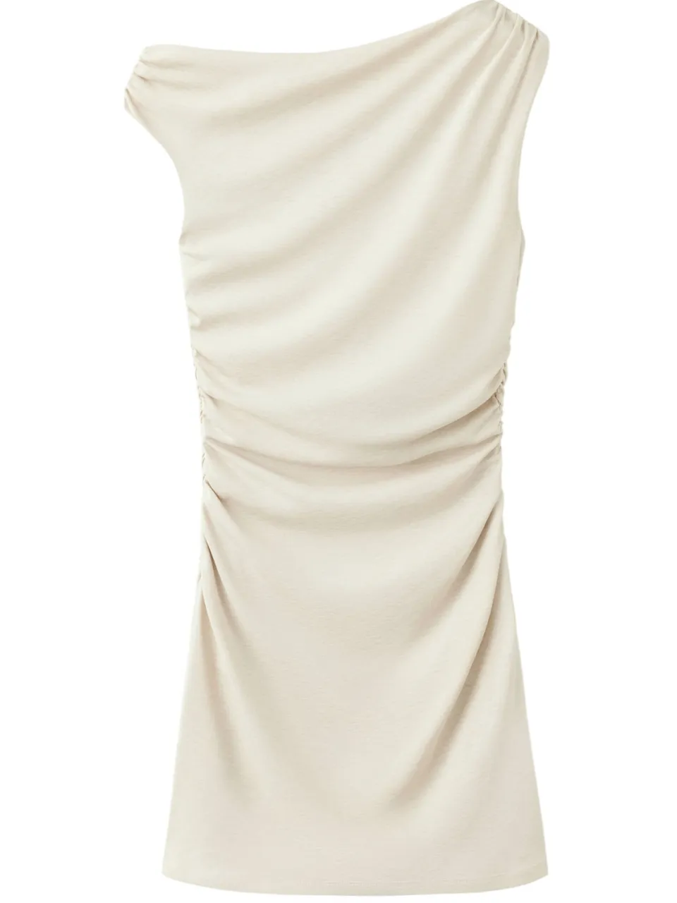 Mango off shoulder korte jurk - beige, foto 2