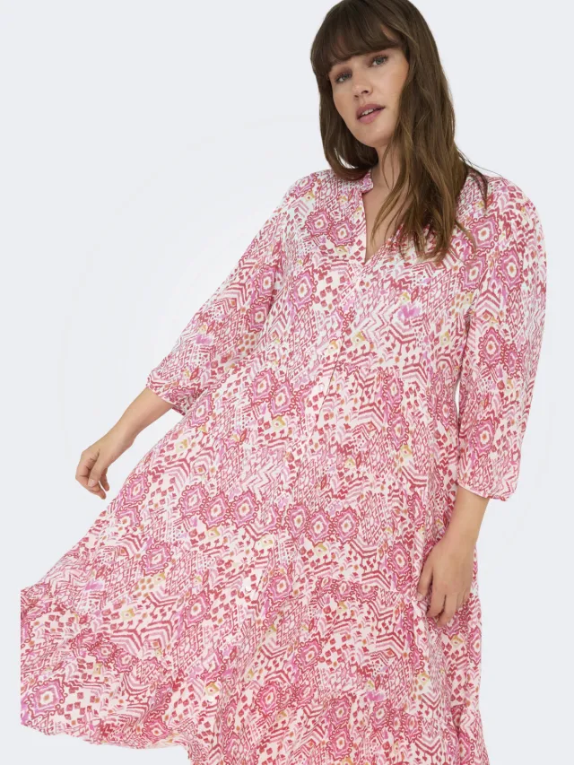 Only Carmakoma mini jurk roze, foto 5