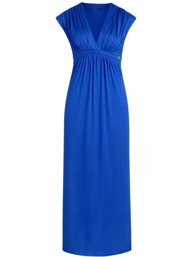 Chic by Lirette Kimono jurk Natural - Cobalt