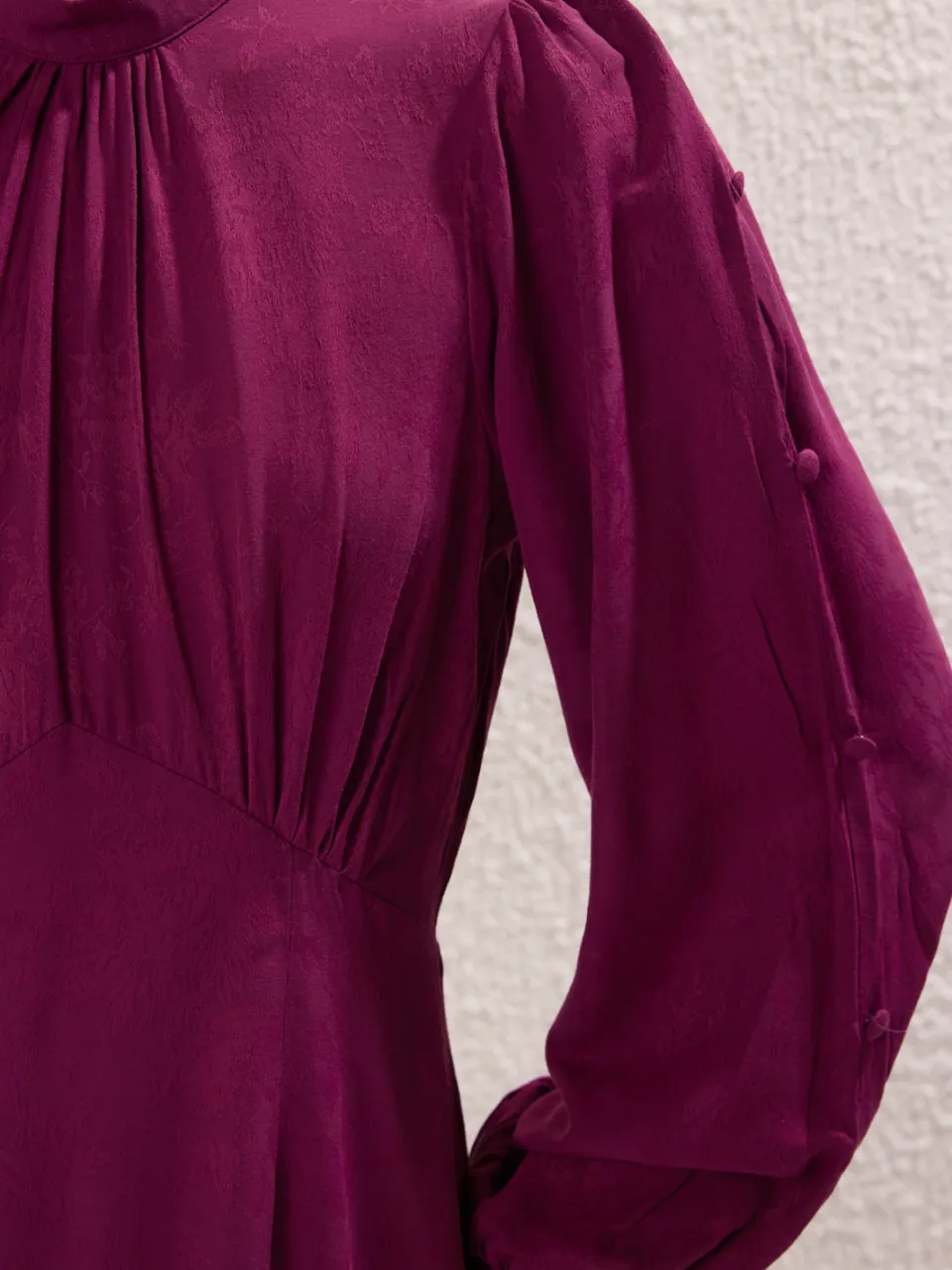 Trendyol Modest Dames Paars Bloemen Maxi Lang Casual Skater Modest Jurken, foto 2