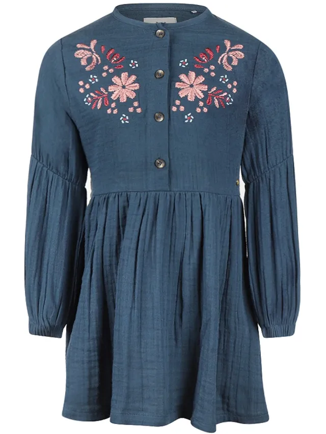Koko Noko Meisjes Jurk - Key largo Blauw
