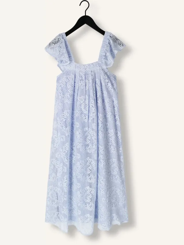 Lollys Laundry Milanll Midi Dress Sl Dames - Jurk - Lichtblauw