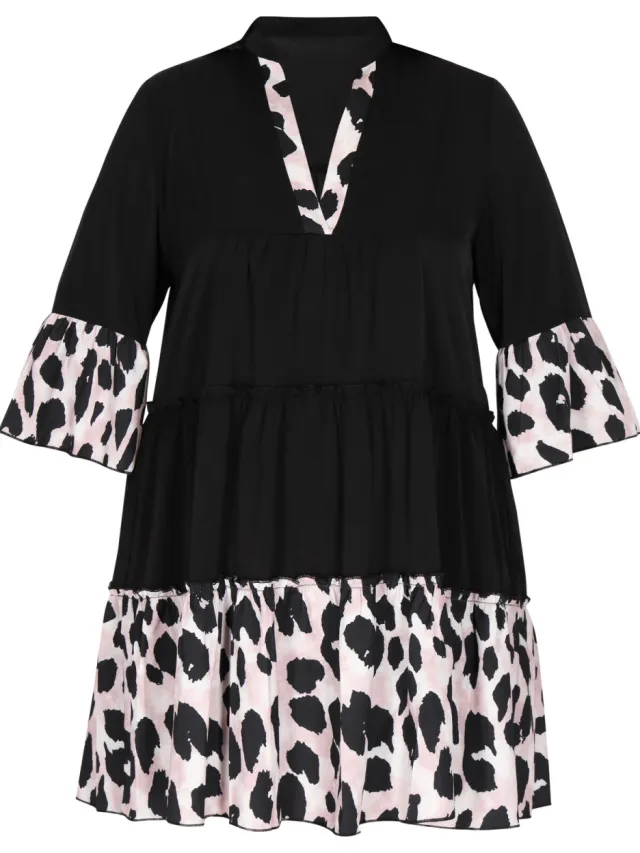 Faina jurk Dames zwart, foto 2