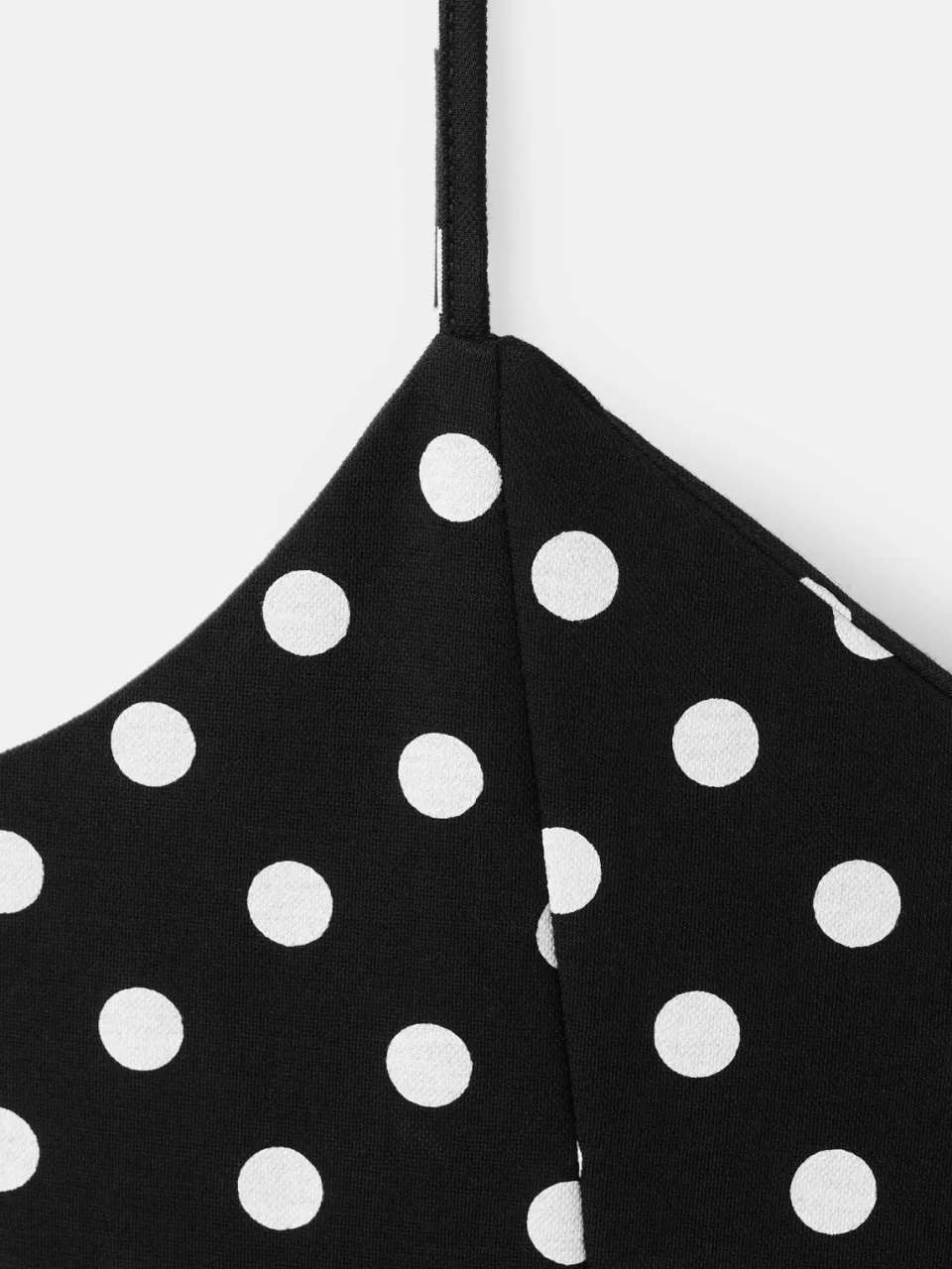 Mango viscose midijurk met stippen - zwart, foto 3