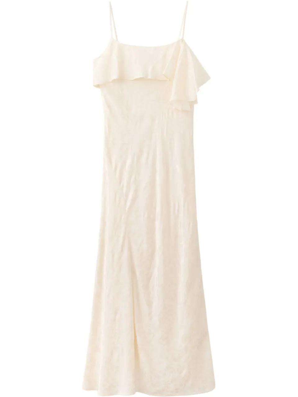Mango jacquard midi jurk - ecru, foto 2