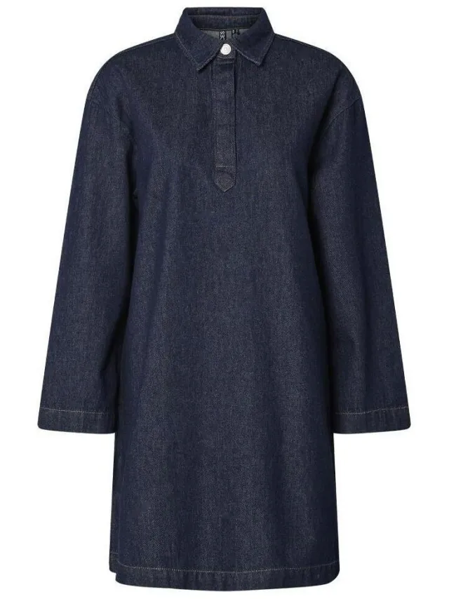 Pieces Korte Jurk Pieces Kenya Blauw