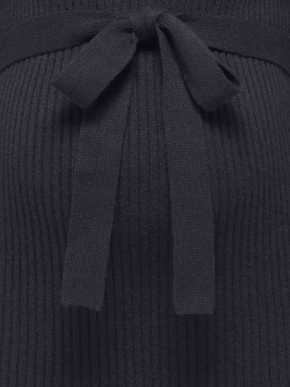 Only gebreide zwangerschaps midi jurk donkerblauw, foto 6