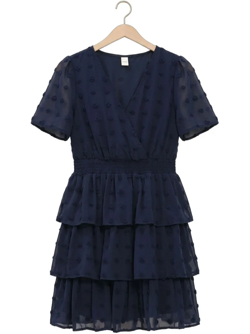 Y.A.S. YAS Dames Jurken Yasdottie Ss Dress - Donkerblauw, foto 2