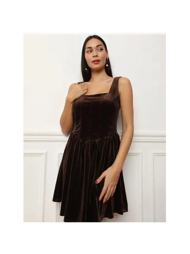 La Modeuse Jurk La Modeuse 73527_P173508 Bruin
