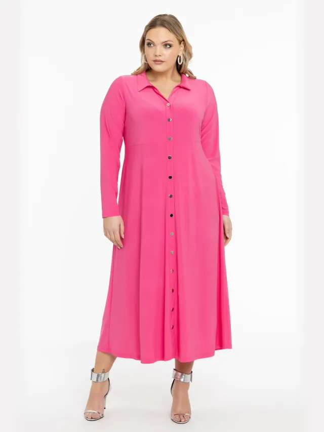 Yoek Jurk met knopen | Roze