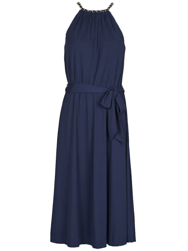 Lauren Ralph Lauren Korte Jurk Lauren Ralph Lauren MORRAINE-SLEEVELESS-DAY DRESS Blauw