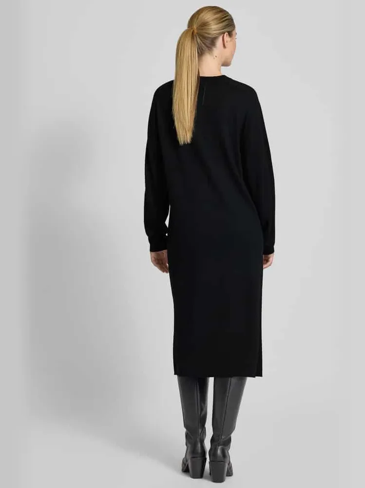 drykorn Midi-jurk van zuivere scheerwol model 'Rimone' zwart, foto 3