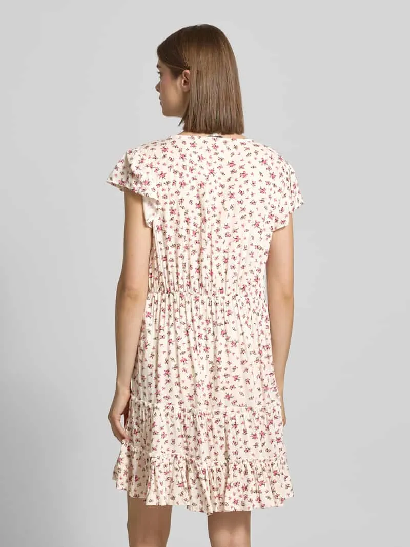 Only Getailleerde vrijetijdsjurk van pure viscose model 'CLAUDETTE' offwhite, foto 3