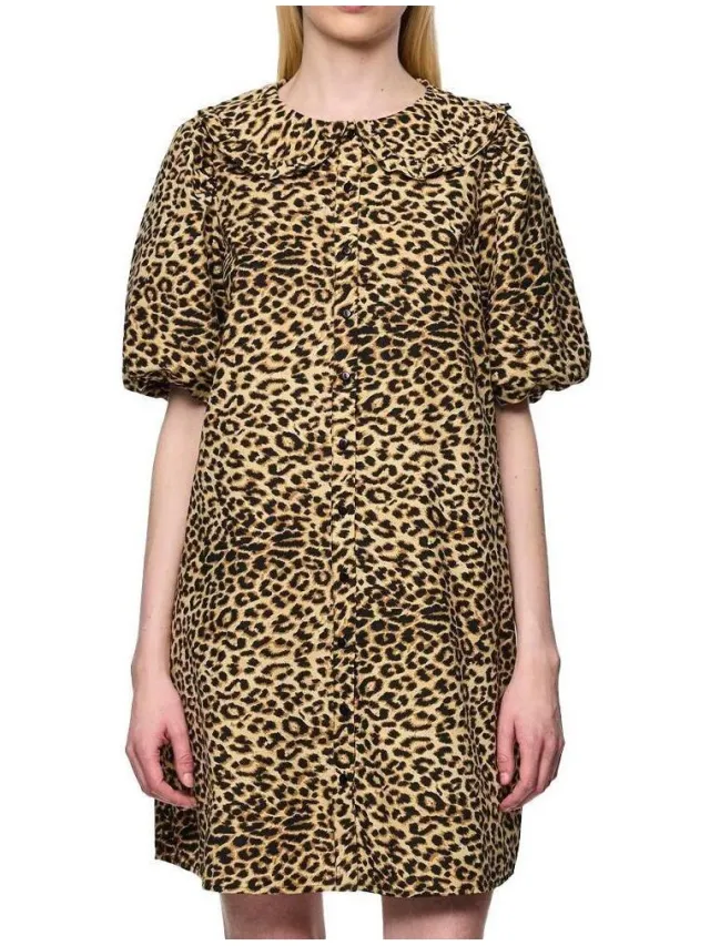 Pieces Korte Jurk Pieces Nancy 2/4 Bruin