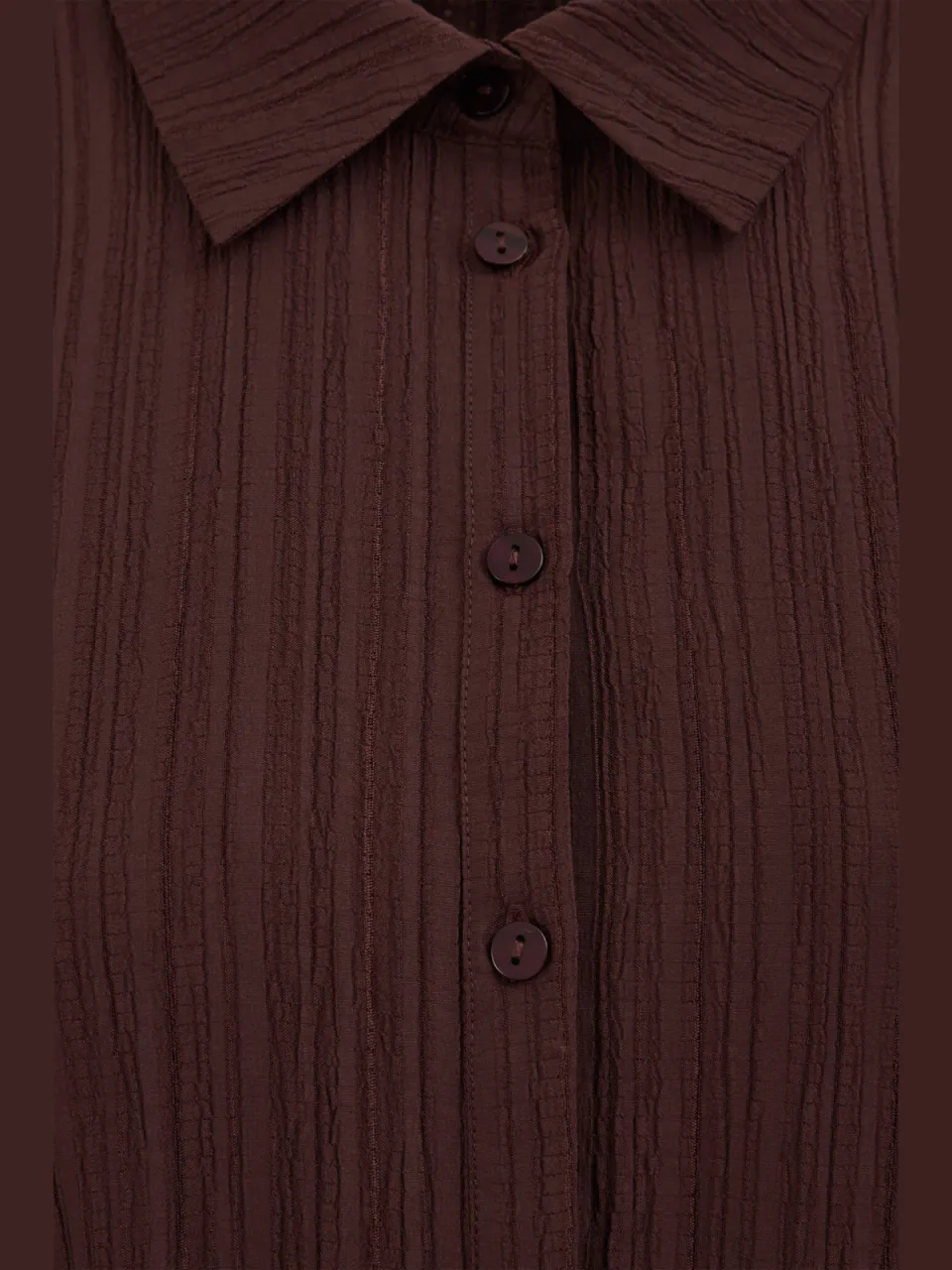 WE Fashion Curve blousejurk met ceintuur Plus Size - bruin, foto 5