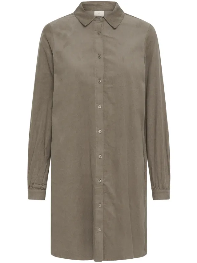Kaffe Dameshemdjurk KAFFE Kafanny desert taupe