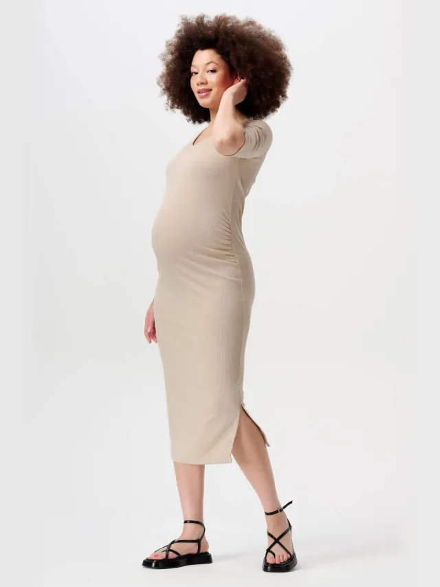 Noppies Keiko zwangerschapsjurk beige, foto 2