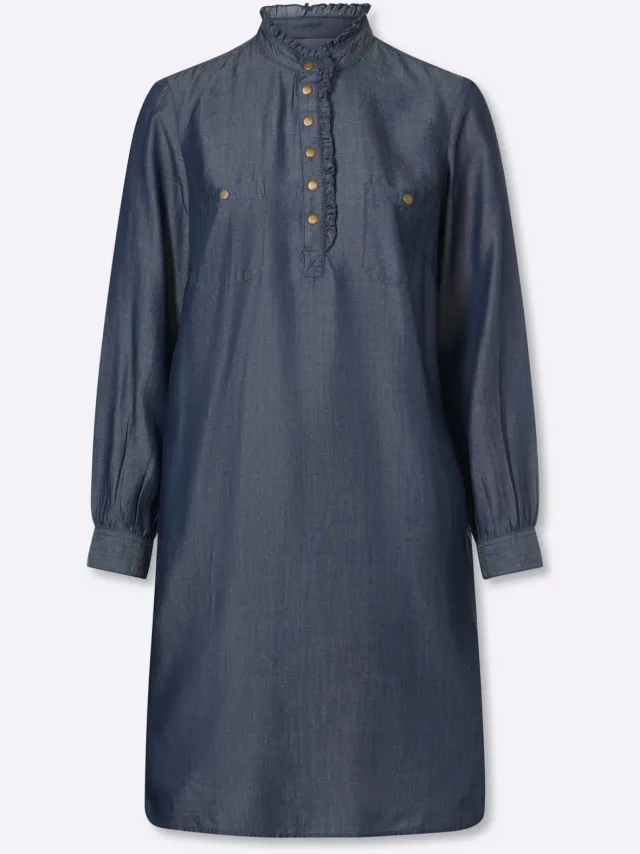 Blousejurk donkerblauw, foto 2