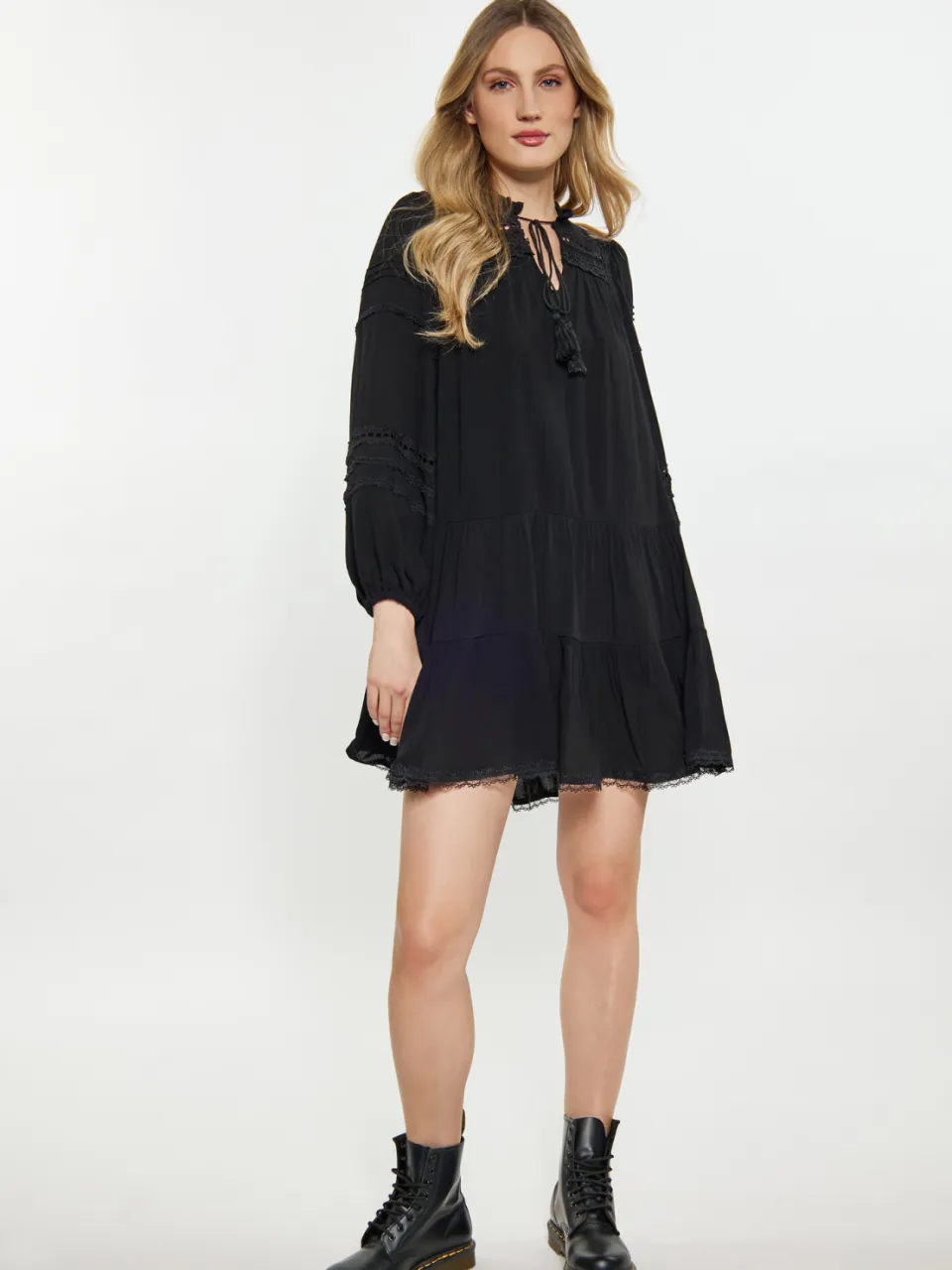 dreimaster Jurk Dames zwart