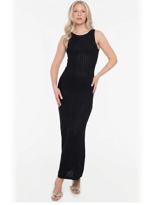 Guess Jurk Guess W6GKAT Z0936-F9P8 Zwart