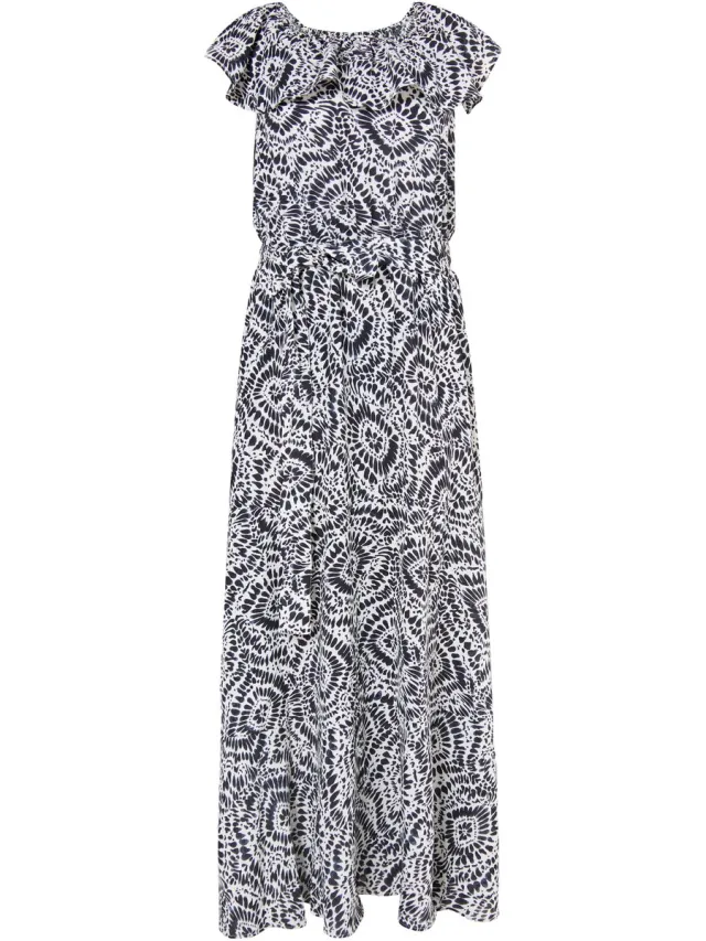 IZIA Maxi-jurk met print zwart