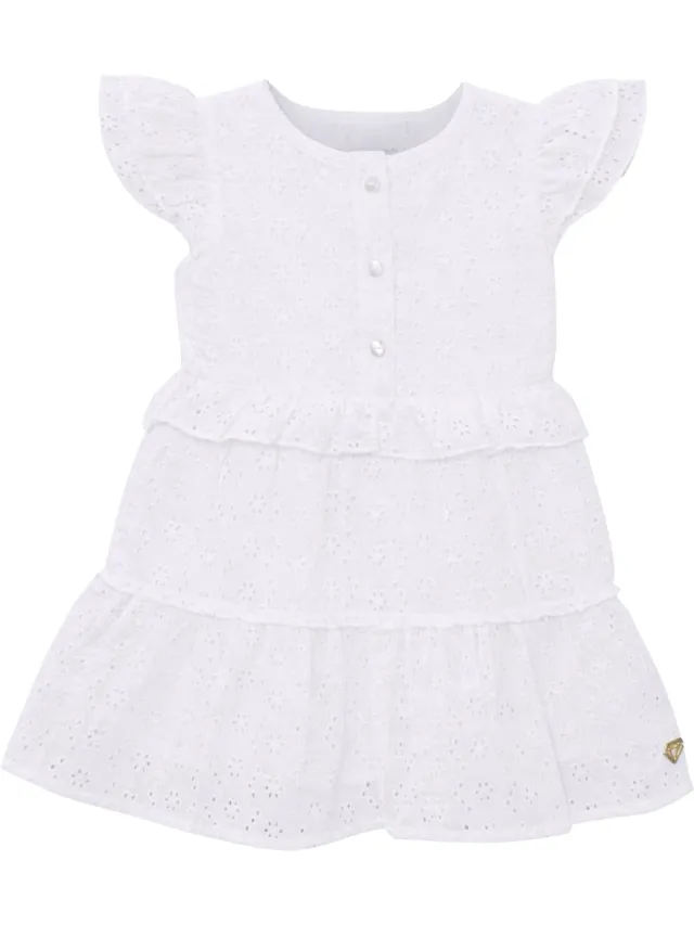 Little Chiq Baby Jurkje Snow White wit