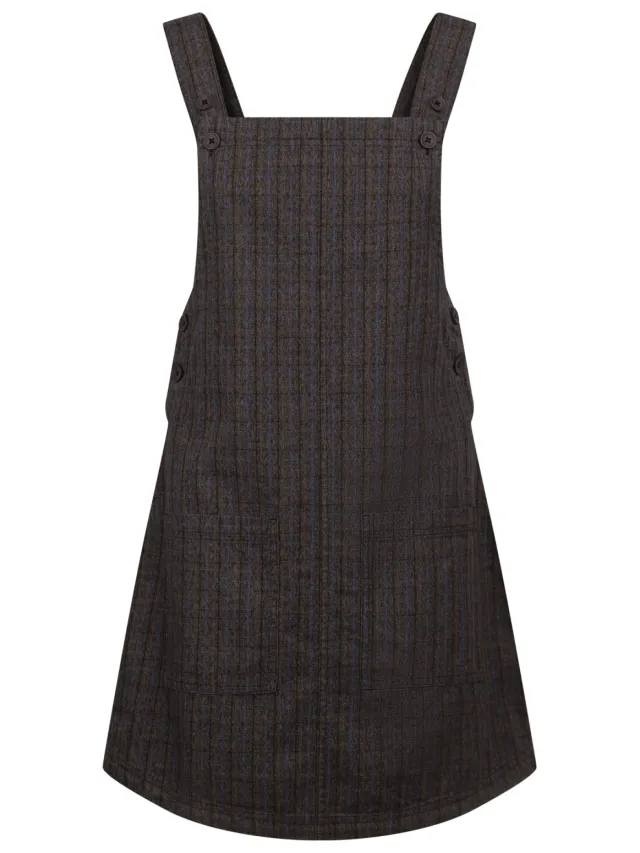 Trespass Vrouwen/dames Twirl Casual Dress (Donkergrijs/Ruit)