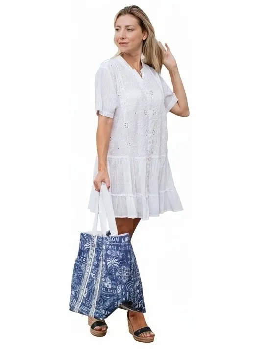 Isla Bonita By Sigris Korte Jurk Isla Bonita By Sigris Korte Jurk Wit