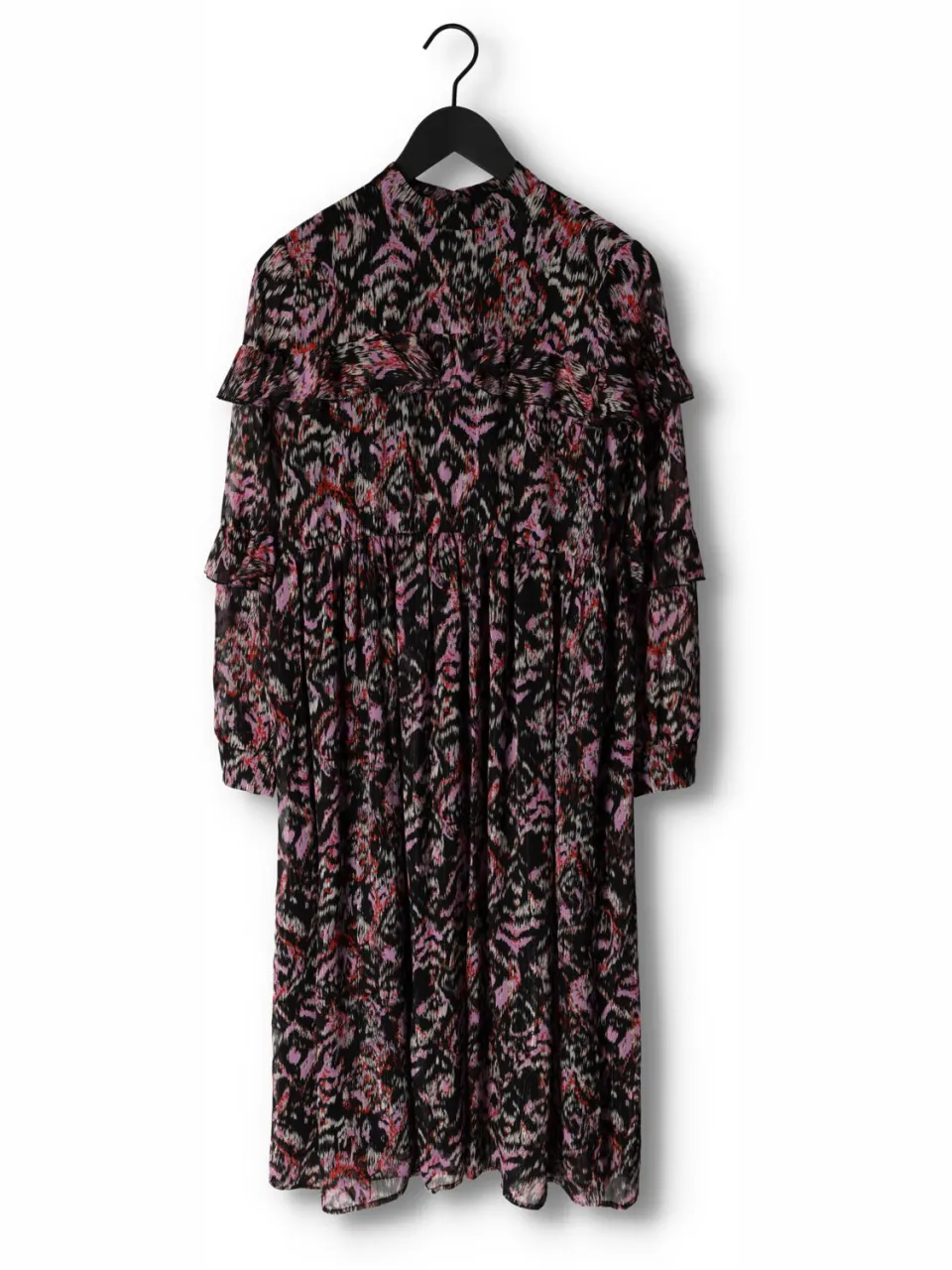 Notes du Nord Dames Jurken Fabiola Lurex Midi Dress - Zwart, foto 2