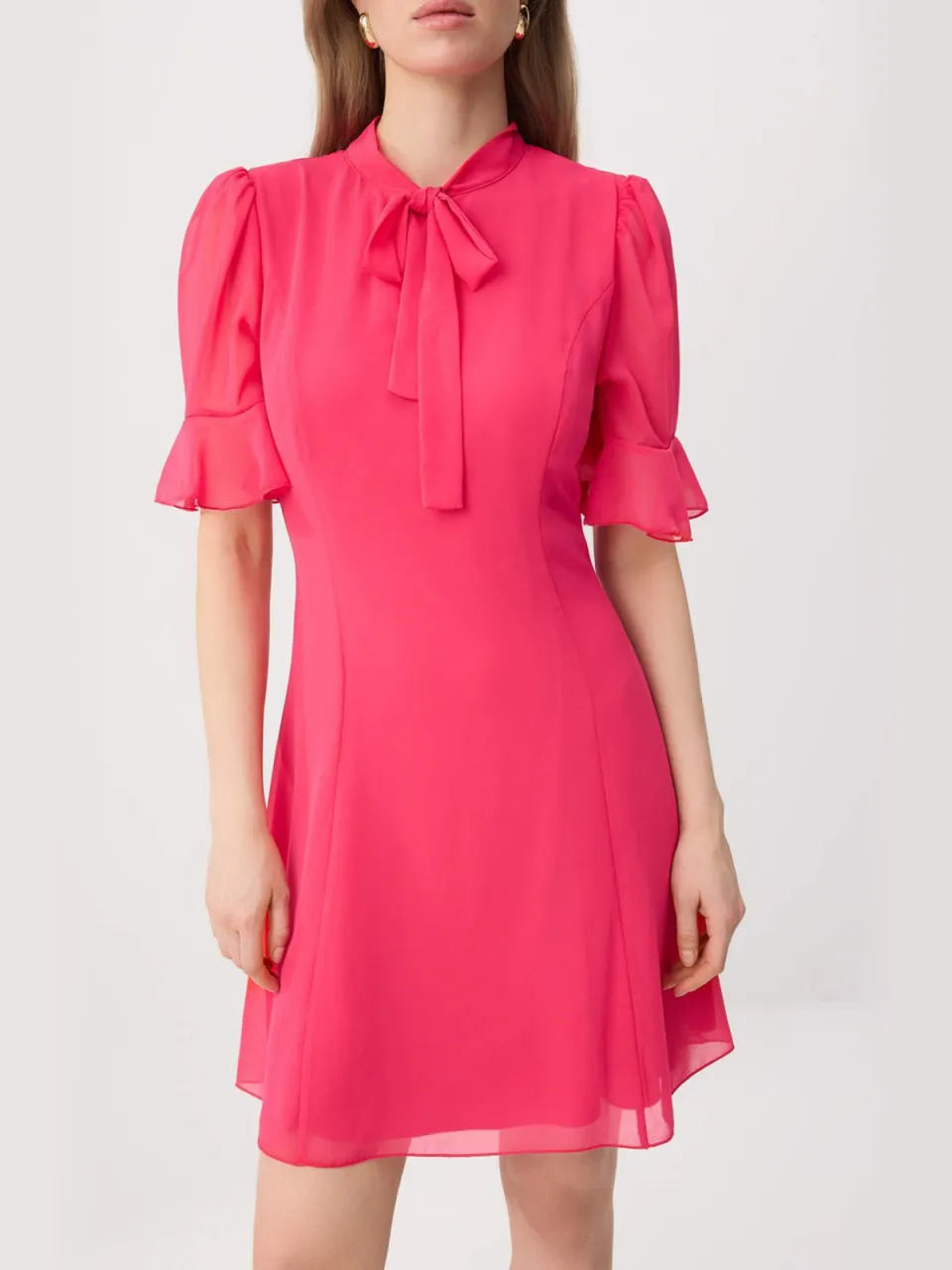 Trendyol TRENDYOLMİLLA Dames Roze Effen Kort / Mini Kort A-lijn Jurken, foto 2