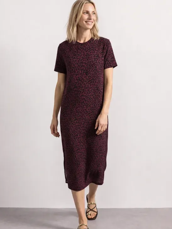Street One Midi-jurk met grafisch patroon Rood