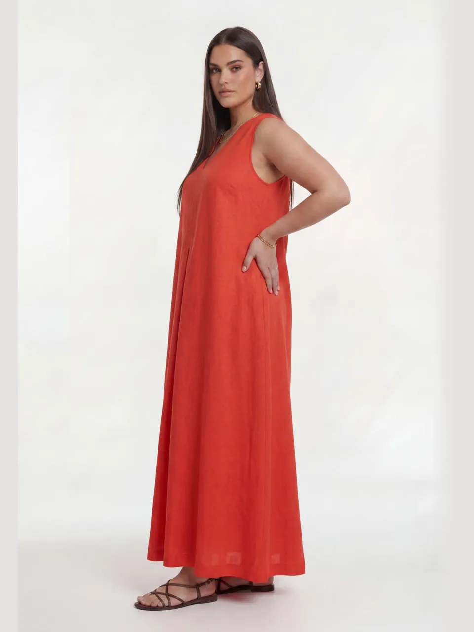 Yoek Jurk swing | Light Red, foto 3