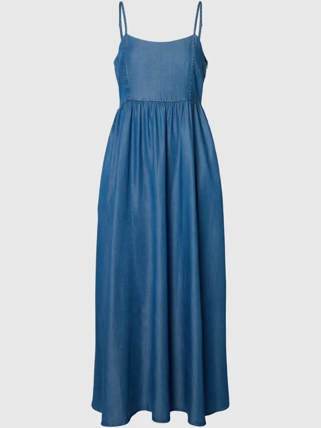 Selected WOMEN Slfjanna Regular Sl Ankle Dress Dames - Jurk - Blauw