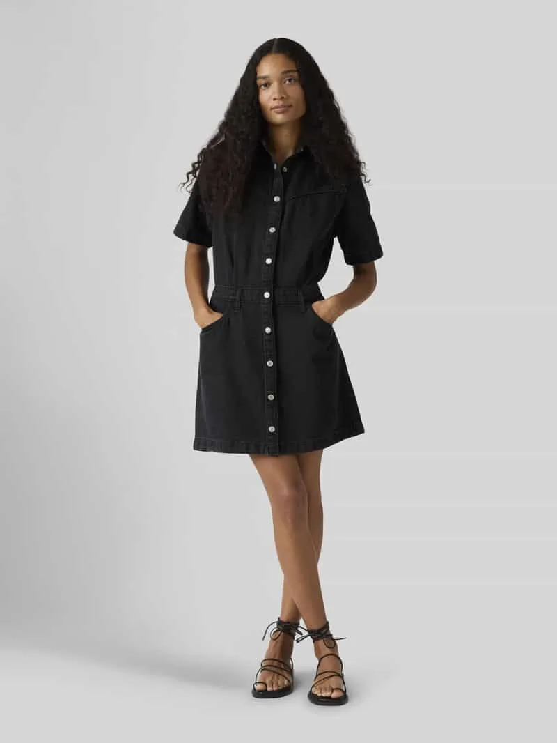 Levi's Denimjurk met knoopsluiting van puur katoen, foto 3