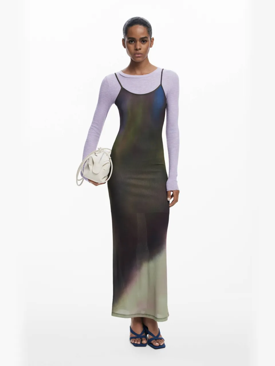 Desigual midi jurk donkergroen MALVA(3095)