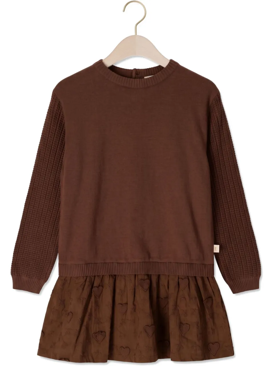 Ton & Ton Taya jurk bruin