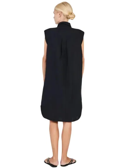 Norr Mara blousejurk zwart