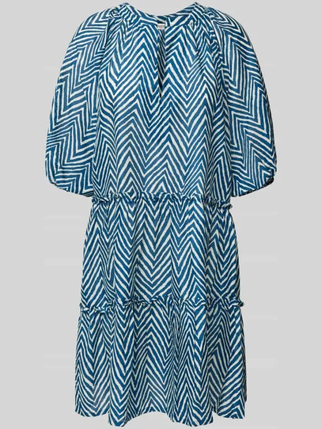 Barts Mini-jurk met ruches, model 'ADELIU' blauw, foto 2