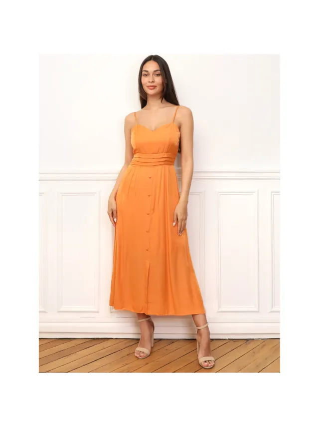 La Modeuse Jurk La Modeuse 70933_P166170 Oranje