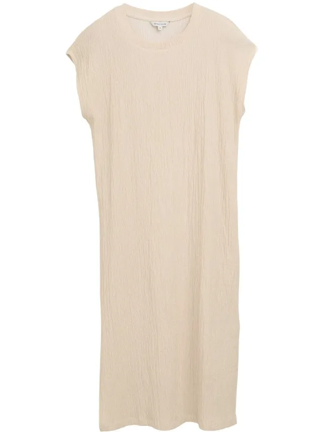 Tom Tailor Gekreukte jurk - champagne structure