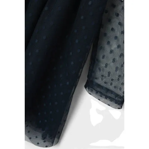NAME IT semi-transparante jurk donkerblauw, foto 6