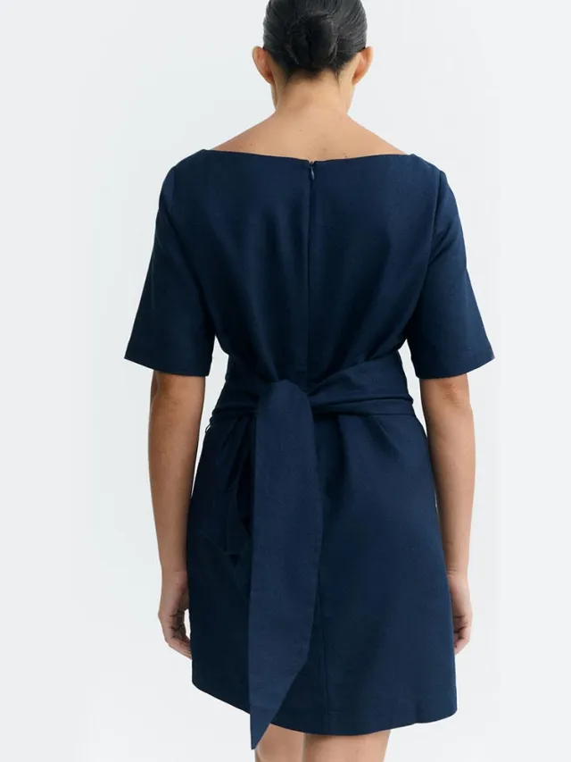 thinking mu dames vegan Jurk Kieran Donkerblauw extra donkerblauw, foto 2