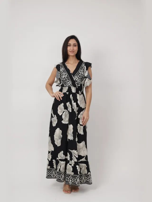 Elara Maxikleid Schwarz