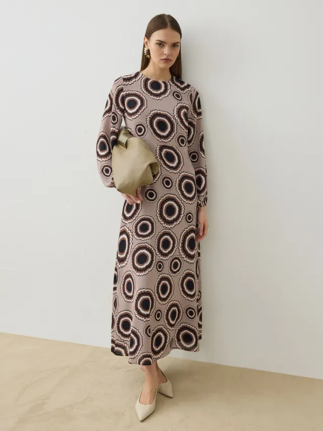 Refka Modest Dress. Refka Marineblauw