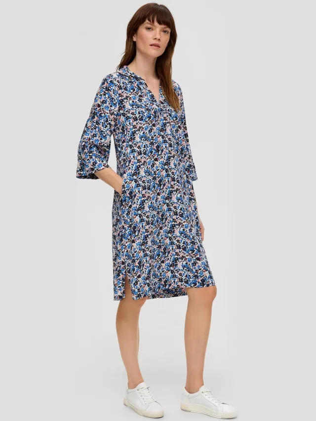 S.Oliver female - Viscose blousejurk navy