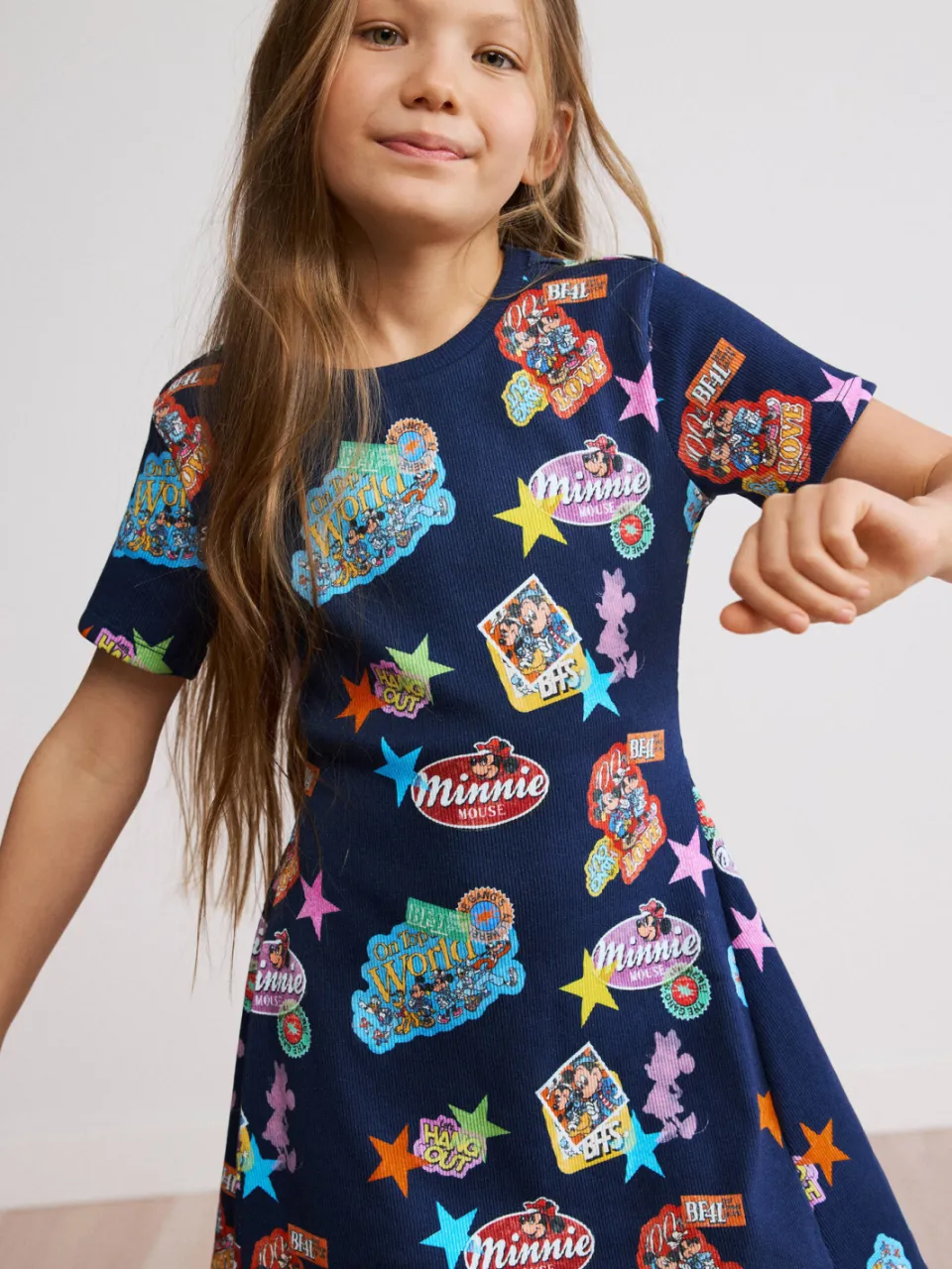 Desigual Minnie Mouse midi T-shirtjurk met print - donkerblauw, foto 4