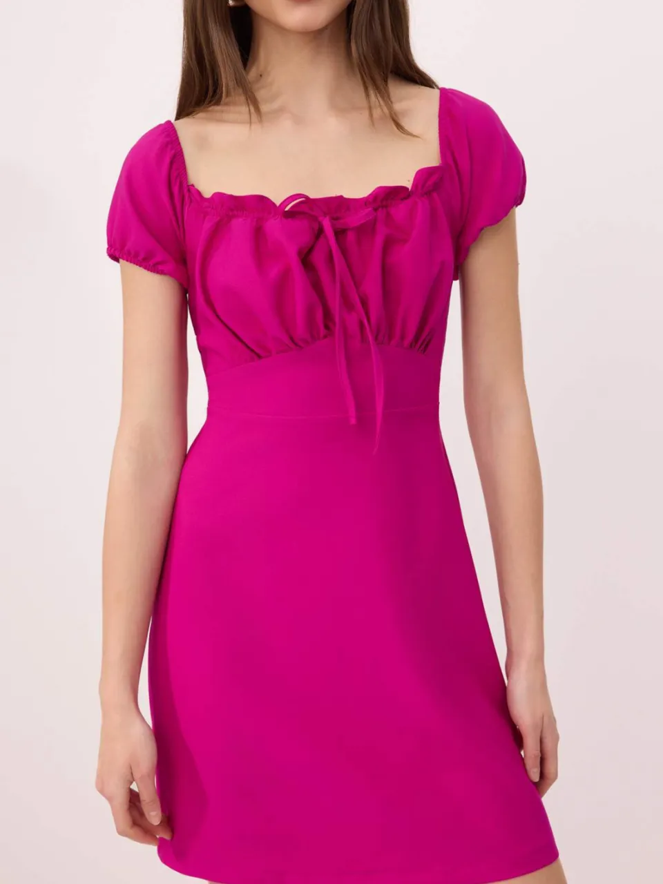 Trendyol TRENDYOLMİLLA Dames Roze Effen Kort / Mini Kort Avond / Dagelijks A-lijn Jurken, foto 2