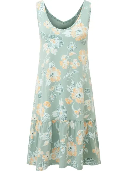 Sherpa Women's Neha Ruffle Dress - Jurk, grijs