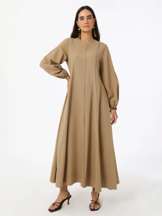Benin Modest Dress Benin Camel